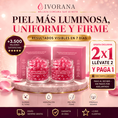 Crema Cápsulas de Niacinamida Rosa