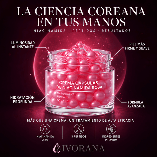 Crema Cápsulas de Niacinamida Rosa