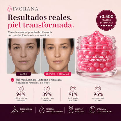 Crema Cápsulas de Niacinamida Rosa