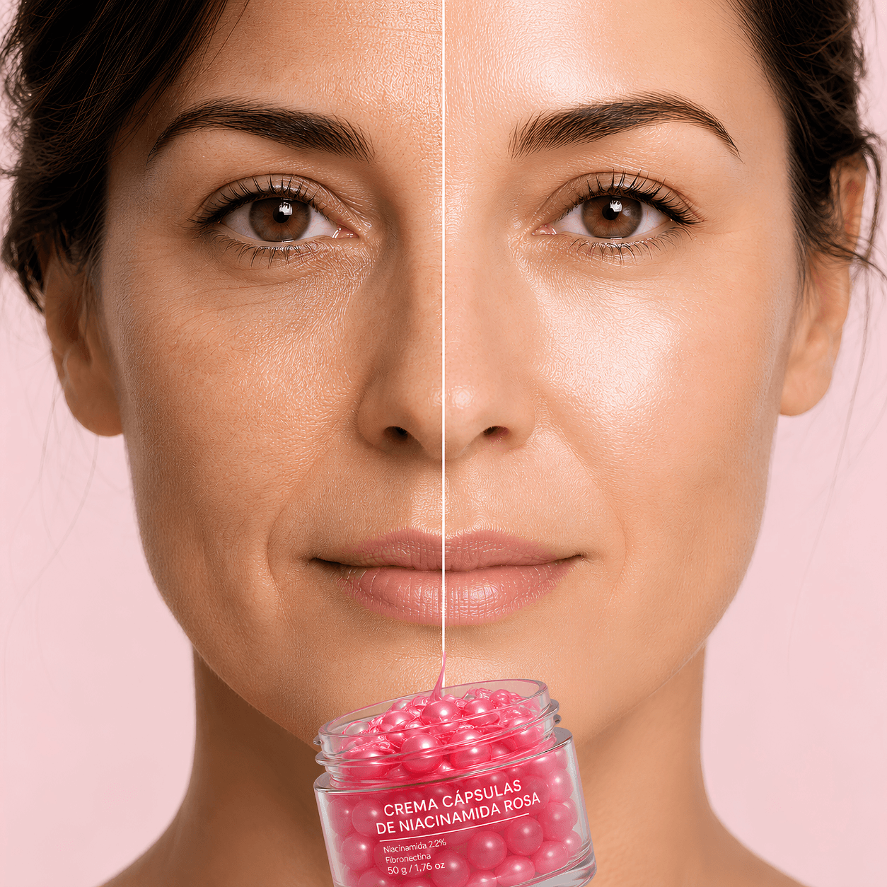 Crema Cápsulas de Niacinamida Rosa