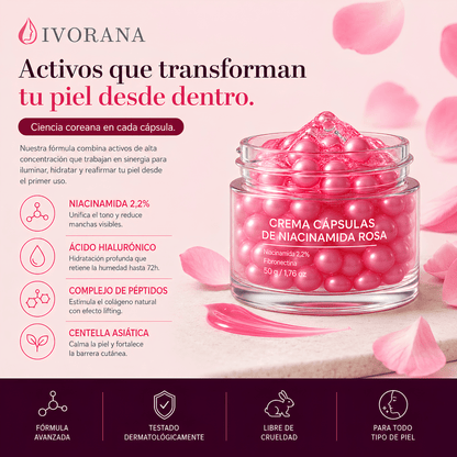 Crema Cápsulas de Niacinamida Rosa