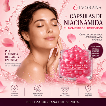 Crema Cápsulas de Niacinamida Rosa