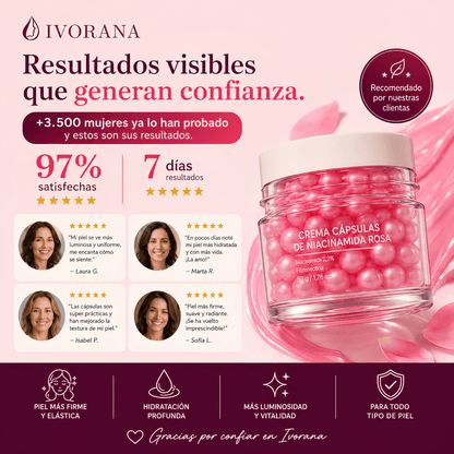 Crema Cápsulas de Niacinamida Rosa
