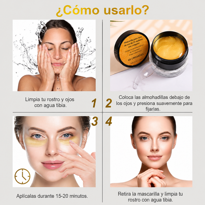Parches de Ojos 24K Gold — Reduce Ojeras, Bolsas y Arrugas con Colágeno e Hialurónico