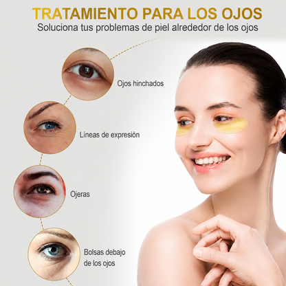Parches de Ojos 24K Gold — Reduce Ojeras, Bolsas y Arrugas con Colágeno e Hialurónico