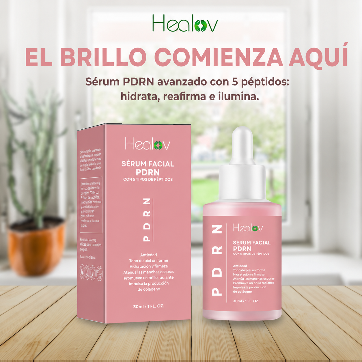 Sérum PDRN Facial Korean Skincare — Regeneración Celular, Hidratación Profunda y Anti-Manchas
